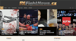 Desktop Screenshot of fightnews.cz