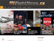 Tablet Screenshot of fightnews.cz